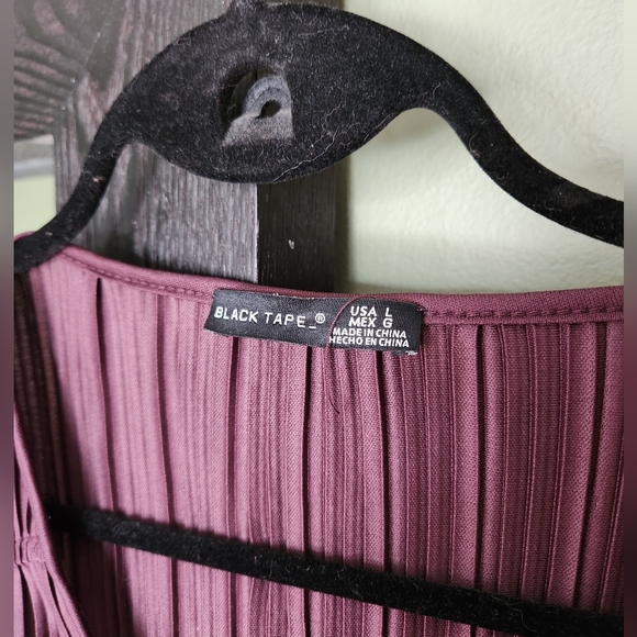 Black Tape Purple Dress - Picture 2 of 3